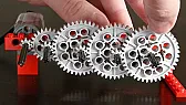 Large gear ratios using Legos |  https://en.wikipedia.org/wiki/Eise_Eisinga_Planetarium used 10,000 hand-made...