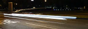 Auto Scheinwerfer LEDs Langzeitbelichtung  |  Vorsicht, Ansteuerung mit Rechtecksignalen bringt Oberwellen. Aber warum  immer...
