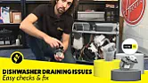 Drain motor for Whirlpool WDF750SAYW0.  |  My dishwasher isn't draining. The drain lines are clean. I removed the drain...