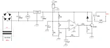 op amp output |  ---You don't need Q1 and, assuming that your thermistor has a resistanceof...