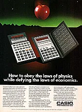 Casio FX 451 calculator from 30 years ago  |  It just so happens I have one of these on my desk! Look carefully and you will...