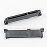 Repairing damaged ribbon connector slot  |  You can get pc-board mount SATA data connectors on eBay.  This seller has 2 for...