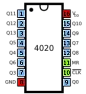 Binary counter ICs: First output Q0 or Q1?  |  The 4020 has no divide by 4 or 8 outputs. So they will be labelled either Q0,...