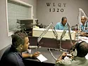 RF transmission delay  |  Local television anchor communicating with foreign correspondent.  There is a...