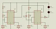 Gated Ultrasonic Transmitter  |  I would like to build a circuit that will gate a 40KHz ultrasonictransmitter at...