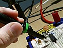 oscilloscope probes VS BNC cable  |  The resistor divider has to drop the voltage to 1/10th, so the resistors have to...
