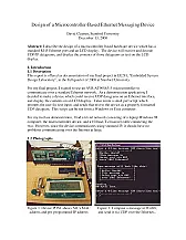 avr ethernet |  Witam.  Czy komu¶ uda³o siê mo¿e uruchomiæ ten projekt?...