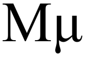 Re: WHO IS MUHAMMAD |  http://en.wikipedia.org/wiki/Mu_(letter)It's the funny Greek u meaning...