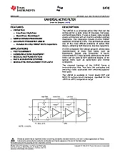 AN:  StateVariableFilter(P+1) Updated  |  Interesting Thanks Jim.   I've always used three opamps to make a SV filter....