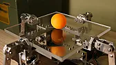 Four arms keep a ping pong ball bouncing on a tilting plate |  Most ball-on-plate projects tilt a single surface with two axes of motion. This...
