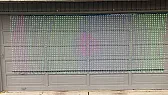 Garage Door Pixel Matrix With Seed Pixels |  The trickiest part of a matrix this size has to be keeping thousands of hanging...