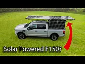 Fold-out solar rack that charges an electric pickup |  Most people charging an EV with solar bolt panels to a garage roof and leave the...