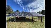 Ground-Mounted 5200 Watt Solar Array for Off-Grid Car Charging |  Keeping an electric car charged without grid power is a real challenge, and this...