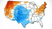 Dueling heat waves are baking the East and West Coasts. One is going to be worse than the other |  Yes- a line of extreme weather clear across the top of continental U.S.  ...