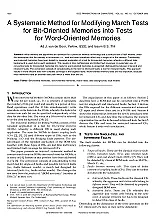 MARCH-C  RAM test algrothim |  Hey Guys,  Can someone point me to a good source for the MARCH-C RAM test...