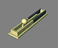 building a linear slide potentiometer? |  how about a ~ 3 " cross diameter shelve mounted on a shaft of a pot?  the shelve...