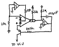 exponential converter temperature stabilization  |  I'm going from memory here, but I thought the 1M went to the OTA input and...