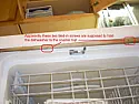 Dishwasher screwed in from the TOP and then tiled over (how to secure now?) |  I can't really tell much from your picture.I'm not sure you need to buy...