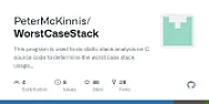 Worst case stack  |  I found a nice tool[1] on GitHub. I run it on one of my embedded projects and...