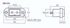 Einbaustecker gesucht für Funkgerät DC-Anschluss  |  Für die Reparatur eines Funkgerätes benötige ich einen Einbausteckerfür den...
