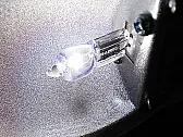 Running at half the voltage  |  A halogen lamp on the correct voltage runs the filament hotter than a standard...