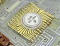 Oooh, pretty!  (Russian chip package)  |  I thought that as well. I have seen ICs with that pin configuration before, ...