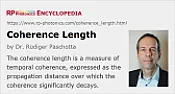 coherence length  |  (I'm likely to say something wrong... but anyway) GHz would be a coherence...